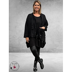 VINCENZO ALLOCCA Vest Zwart Tule